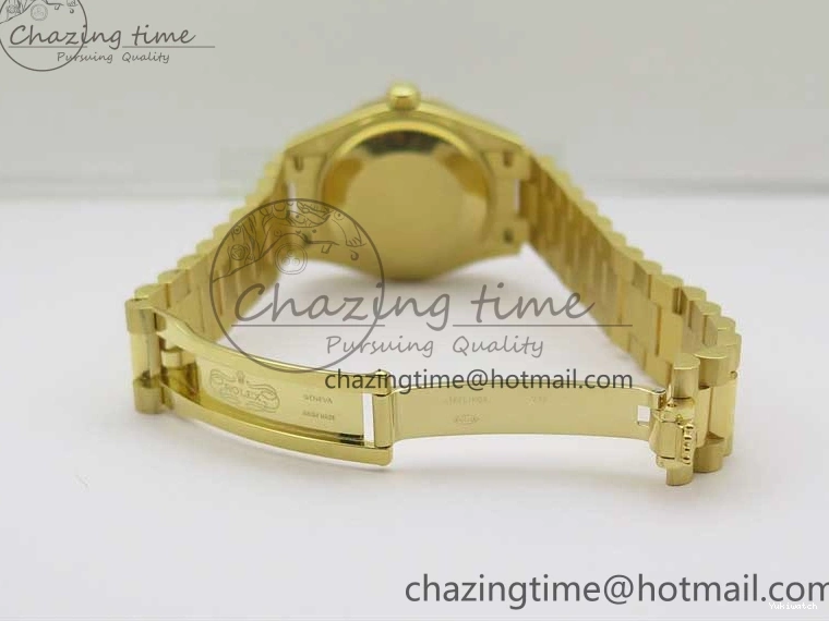 Bracelet Dial EWF 31mm ETA2688 Best Green YG Daydate Edition Malachite YG President on 278288 0430